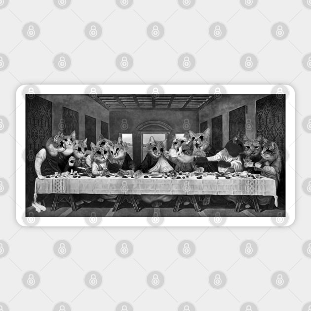 The last supper Sticker by darklordpug